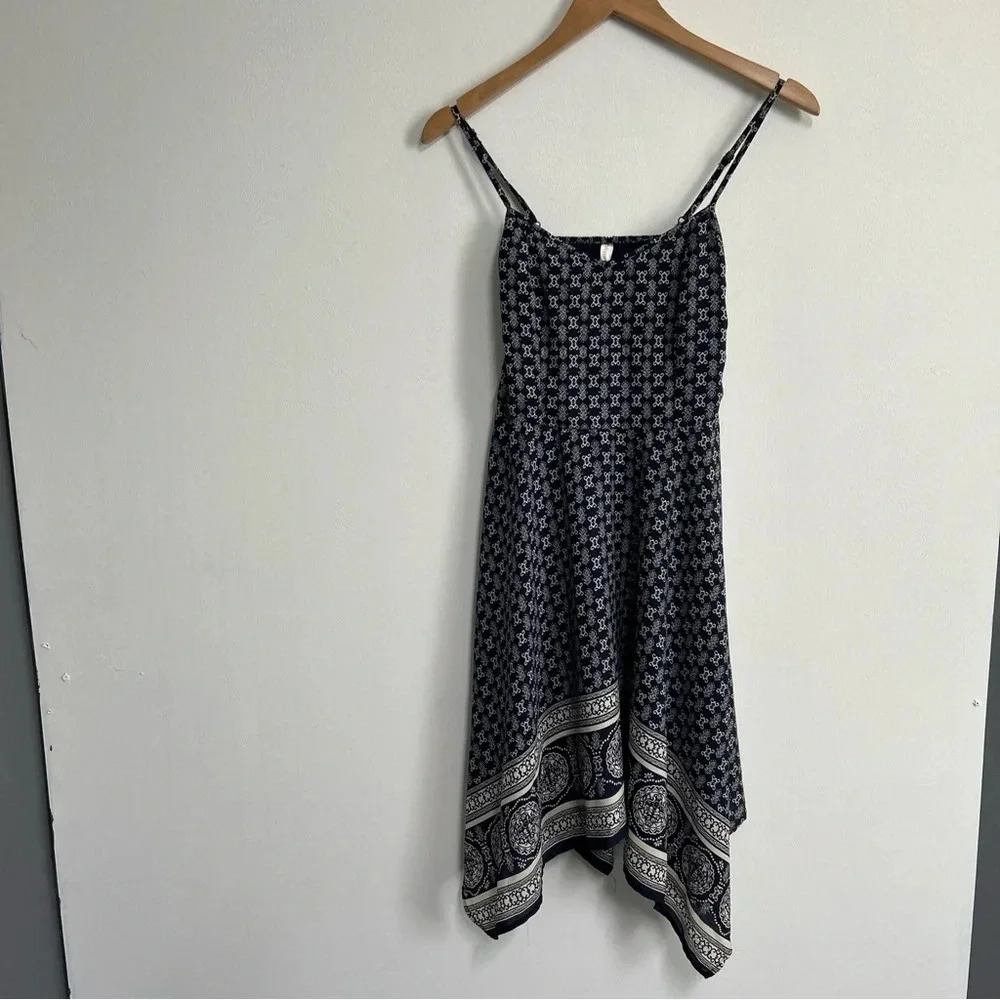 Women’s‎ Small Halter Dress Handkerchief Hem Pockets Boho Fairy Coquette Flirty